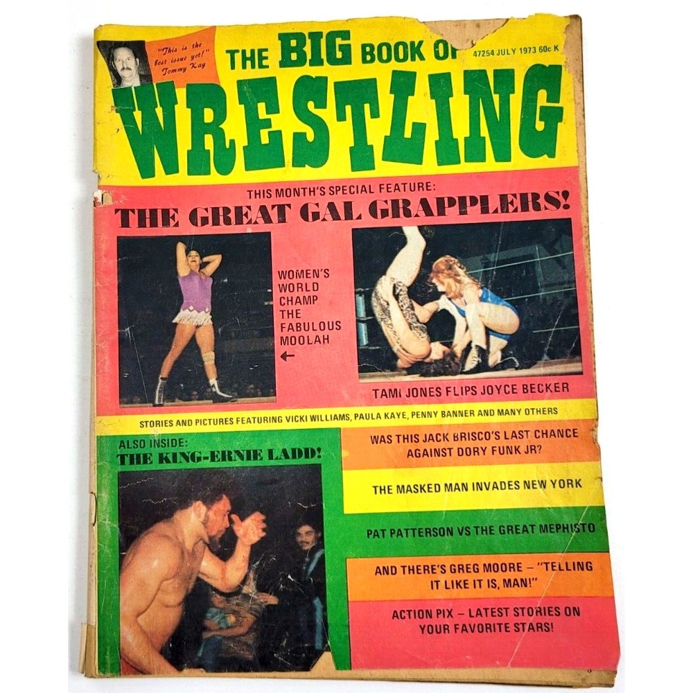 THE BIG BOOK OF WRESTLING - JULY 1973 / ERNIE LADD / PAT PATTERSON / JACK BRISCO